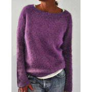 Solid Knitted Plus Size Pullovers Jumpers Sweaters