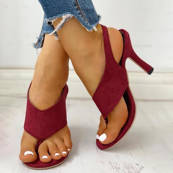 Kakimoda Toe Post Slingback Thin Heeled Sandals