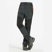 Men's Warm Winter Pants Men Fleece Lining Cargo Pants Mens Waterproof Trousers Male Stretch Casual Work Pants