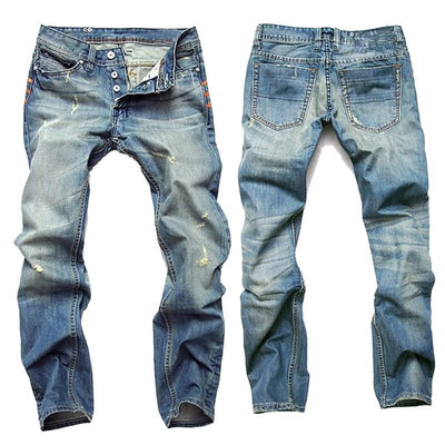 Casual Men Jeans Straight Slim Cotton High Quality Denim Jeans Men Retail & Wholesale Warm Men Jeans Pants