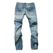 Casual Men Jeans Straight Slim Cotton High Quality Denim Jeans Men Retail & Wholesale Warm Men Jeans Pants