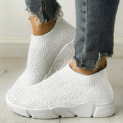 Women Shoes Sneakers Women Shoes Breathable Flyknit White Sneakers